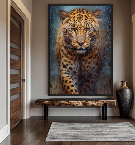 Colorful Leopard Print: Trendy Jungle Wall Art (Digital Download)
