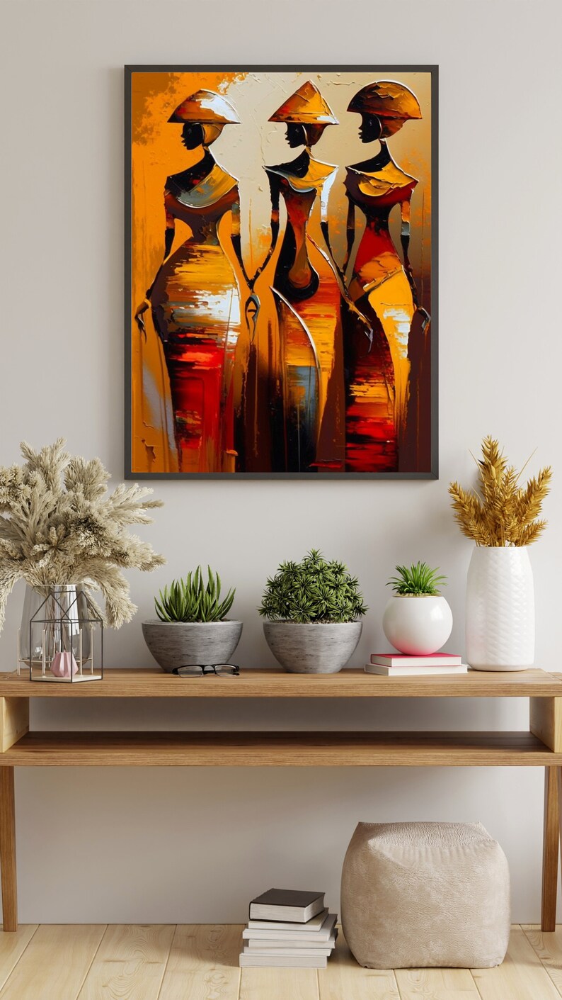 African Abstract Art Framed Poster African Wall Art African Etsy