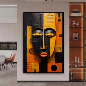 Tribal Mask African Art Framed Poster, African Mask, African Wall Art, African American Art, African Tribal Art, African Tribal Mask, Decor
