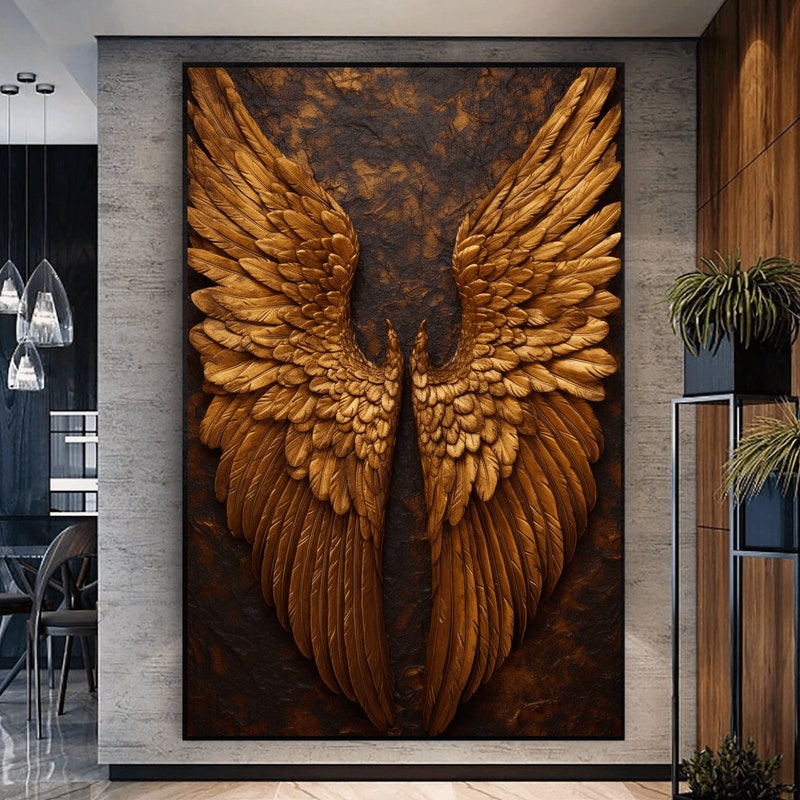 Angel Wings Wall Art - Etsy