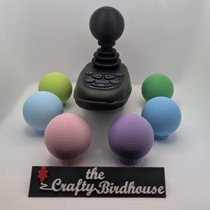 Ergonomic Round Joystick for Electric Wheelchair | 3D Printed Powerchair Handle Grip | Disability & Cerebral Palsy Mobility Aid