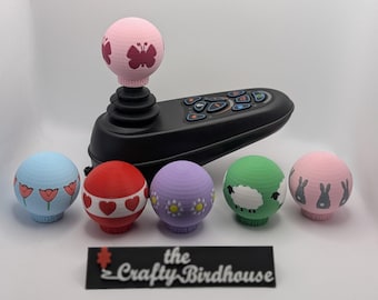 Ergonomic Round Joystick for Electric Wheelchair | 3D Printed Powerchair Handle Grip | Disability & Cerebral Palsy Mobility Aid