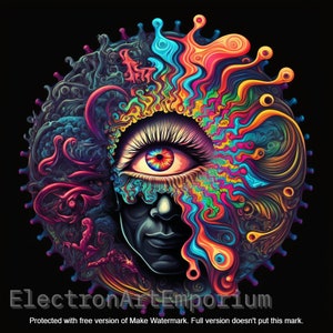 Psychedelic Visions - Abstract, Digital Download, Psychedelic Artwork