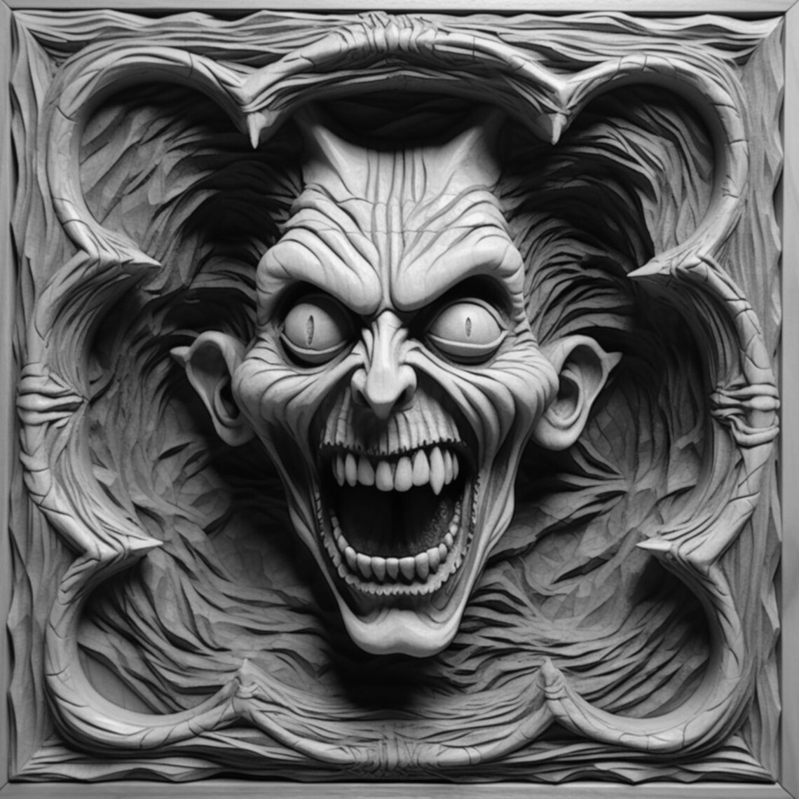 Laser Engrave Burn PNG 3D Illusion Lightburn Etsy