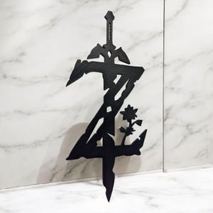 Décoration Murale Zelda Logo 3D - Art Mural Relief - Cadeau Gamer Nintendo Geek