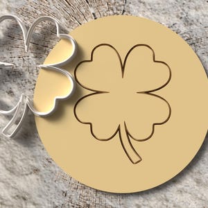 4 Leaf Clover Cookie Cutter | Clover Shamrock Cookie Cutter | Lucky Charm Multiple Sizes | St. Patrick's Day Fondant