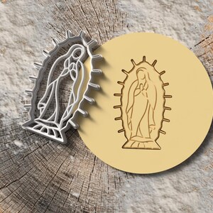 Virgin of Guadalupe Cookie Cutter | Religious Celebration Cookie Cutter | Our Lady of Mexico | Baptism/Communion Gift | Various Sizes