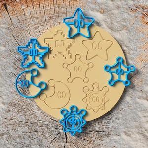Tagliabiscotti di Mario: Stella potente, Luna e Sprite splendente