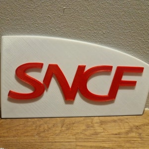 SNCF locomotive train plate style 2005