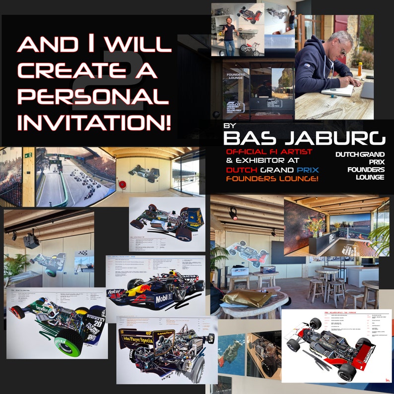 Grand Prix F1 Formula 1 Ticket Voucher Invite Personalised Valentines