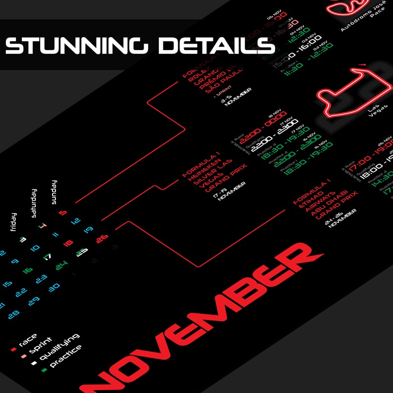 Ferrari F1 Calendar Formula One 2024 Schedule F1 Valentines Day