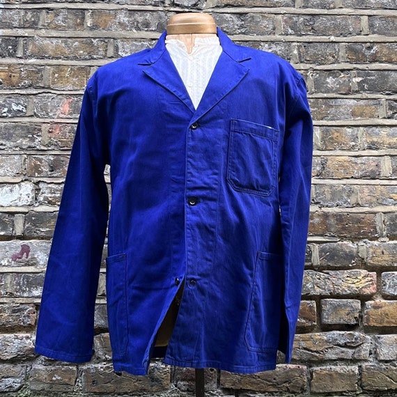 1950s French Belt Back Workwear Jacket - image 4