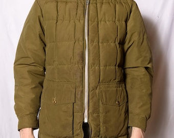 Zeldzame jaren 1950 Eddie Bauer Bauer-donsjas – vintage donsjas heren M – bliksemsnelle ritsen – bovenkleding archieferfgoed – verzamelstuk