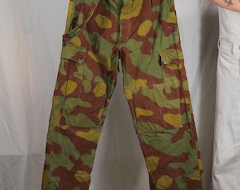 Vintage 60s San Marco Italian Army Camo M29 M1929 Telo Mimetico