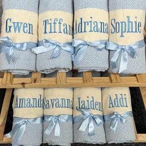 Personalized Towel, Bachelorette Party Favor, Wedding Gift, Bridal Shower Gift, Personalized Gift, Custom Kitchen Towels, Bridesmaid Gifts,