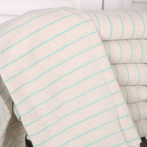 Striped Towel, Turkish Beach Towel, Wedding Gifts Towel, Gift For Her, 38x71 Inches Benetton Green Cotton Towel, Gift Towel,