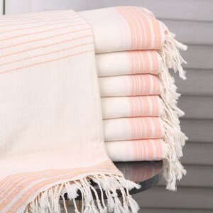 36x67 Inches Mustard-Pink Cotton Towel, Bridal Shower Favors, Custom Gift, Bridesmaid Gifts, Home Decor Towel, Custom Name Towel,