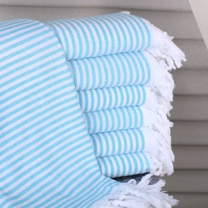 Bachelorette Party Favor,  Turkish Beach Towel, Turquoise Towel, Striped Towel, 36x67 Inches Gift for Him, Bulk Order Towel, Gift Towel,