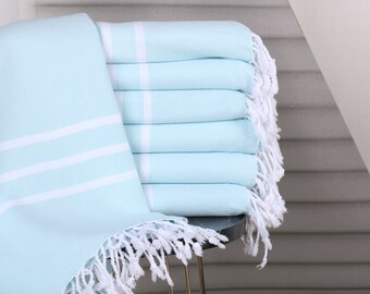 Bachelorette Party,  Bachelorette Party Gifts for Bridesmaids, Mint Towel, Striped Towel, 40x71 Inches Bridesmaid Bulk Gifts,