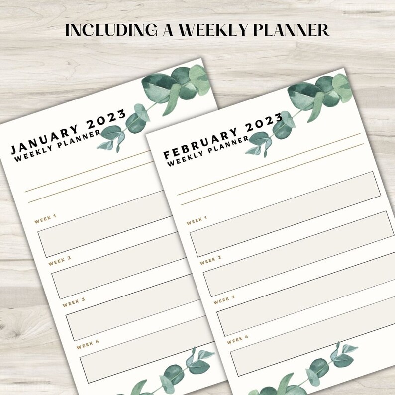 Editable & Printable 2023 Digital Planner - Etsy
