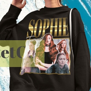 Sophie Turner, Sophie Turner Sweater, Sophie Turner Sweatshirt, Sophie Turner Movies, Retro Sophie Turner Vintage, Actress Sophie Turner Tee