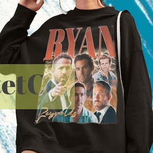 Ryan Reynolds Sweatshirt, Ryan Reynolds Sweater, Ryan Reynolds Vintage Sweater, Ryan Reynolds Fan, Retro Ryan Reynolds Movies, Ryan Reynolds