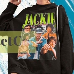 Jackie Chan, Jackie Chan Sweater, Jackie Chan Sweatshirt, Actor Jackie Chan Movies, Retro Jackie Chan Vintage, Actor Sung Kang Movies Police