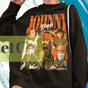 Johnny Depp, Johnny Depp Sweatshirt, Johnny Depp Sweater, Vintage Johnny Depp, Retro Johnny Depp, Johnny Depp Movies, Johnny Depp Fan Gift