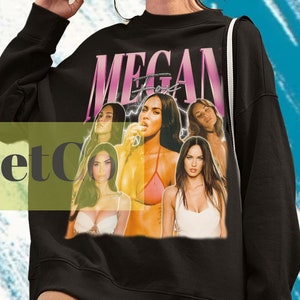Megan Fox, Megan Fox Sweatshirt, Megan Fox Sweater, Megan Fox Poster, Megan Fox Movies, Retro Megan Fox Tees, Vintage Megan Fox Clothing