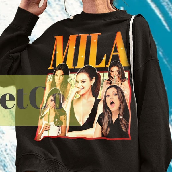Mila Kunis, Mila Kunis Sweater, Vintage Mila Kunis Sweatshirt Movie, Mila Kunis Clothing, Mila Kunis Retro Poster, Actress Mila Kunis Merch