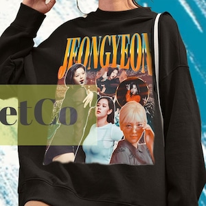 Jeongyeon Twice, Jeongyeon Sweatshirt, Jeongyeon Fan Tees, Jeongyeon Twice Merch, Jeongyeon Vintage Sweater, Retro Jeongyeon Korean Singer