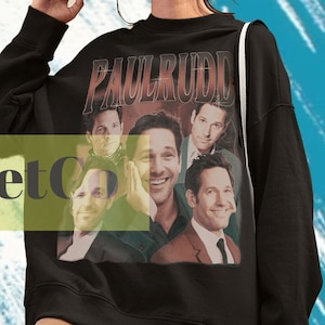 Paul Rudd, Paul Rudd Sweatshirt, Paul Rudd Vintage Sweater, Paul Rudd Sweater, Paul Rudd Merch, Paul Rudd Poster, Retro Paul Rudd Actor Film