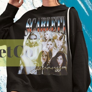 Scarlett Johansson, Scarlett Johansson Sweatshirt, Scarlett Johansson Sweater, Scarlett Johansson Film, Vintage Scarlett Johansson Merch