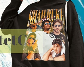 Shah Rukh Khan Sweatshirt, Shah Rukh Khan Sweater, Vintage Shah Rukh Khan Clothing, Shah Rukh Khan Retro Gift, Shah Rukh Khan Fan Merch Gift
