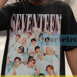 Seventeen Tshirt, Seventeen Shirt, Seventeen Vintage Tshirt, Seventeen Fan Tees, Seventeen Merch Tees, Kpop Tees, Seventeen Kpop Tees