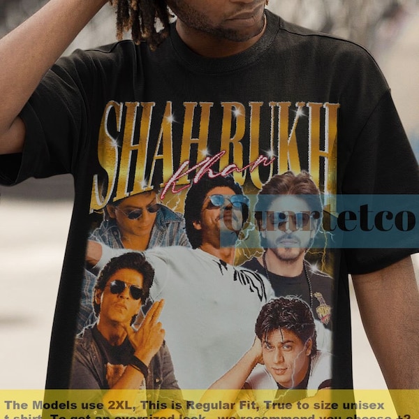 Shah Rukh Khan, Shah Rukh Khan Tshirt, Vintage Shah Rukh Khan Shirt, Shah Rukh Khan Retro Gift, Shah Rukh Khan Fan Merch Gift Clothing