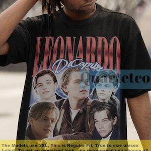 Leonardo DiCaprio, Leonardo DiCaprio Shirt, Leonardo DiCaprio Tshirt, Leonardo DiCaprio Vintage Clothing, Leonardo DiCaprio Gift Poster