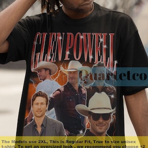Glen Powell, Glen Powell Shirt, Glen Powell Vintage Tshirt, Glen Powell Fan Tees, Glen Powell Movies, Glen Powell Gift, Glen Powell Clothing