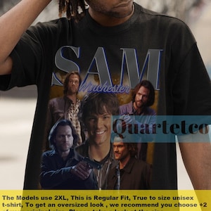 Sam Winchester Shirt , Dean Sam Winchester Supernatural Shirt , Jared Padalecki Actor Retro Shirt , Supernatural Jared Padalecki Tshirt