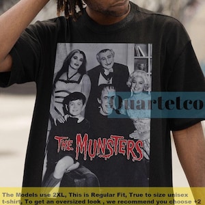 The Munsters Tees, Munster Shirt, Frankenstein Shirt, The Munster Tshirt, Horror Movie T-Shirt, The Munster Series Gift, Horror The Munsters