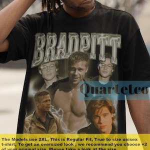 Brad Pitt Shirt, Brad Pitt Tshirt, Brad Pitt Fight Club Shirt, Brad Pitt Fan Tees, Brad Pitt Merch, Brad Pitt Poster, Vintage Brad Pitt Tees