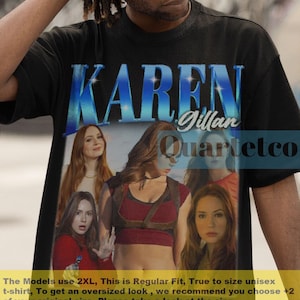 Karen Gillan, Karen Gillan Shirt, Vintage Karen Gillan Movie, Karen Gillan Merch, Karen Gillan Poster Tees, Actress Karen Gillan Tshirt