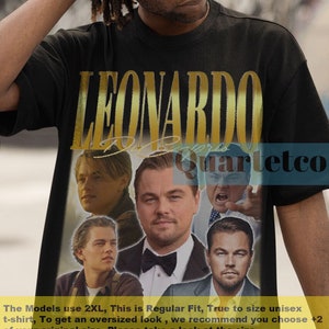 Leonardo DiCaprio, Leonardo DiCaprio Shirt, Leonardo DiCaprio Tshirt, Leonardo DiCaprio Vintage Clothing, Leonardo DiCaprio Gift Poster