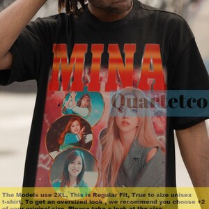 MINA Twice, Mina Shirt, Mina Fan Tees, Mina Twice Merch, Mina Vintage Shirt, Retro Mina Korean Girl Band Tour Tshirt, Mina Gift Poster Shirt