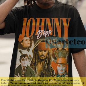 Johnny Depp, Johnny Depp Shirt, Johnny Depp Tshirt, Vintage Johnny Depp Tees, Retro Johnny Depp, Johnny Depp Movies, Johnny Depp Fan Gift
