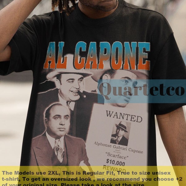 Al Capone, Al Capone Tshirt, Al Capone Merch, Vintage Al Capone Paul Castellano Shirt, Al Capone Movie, Al Capone Poster, Al Capone Mugshot