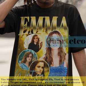 Emma Watson, Emma Watson Shirt, Emma Watson Vintage Tshirt, Emma Watson Movie Fan Tees, Emma Watson Merch, Actress Emma Watson Poster Shirt