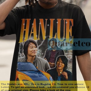 Han Lue, Han Lue Tshirt, Han Lue Shirt, Han Lue Sung Kang, Retro Sung Kang Vintage, Actor Sung Kang Movie, Sung Kang Car Poster Drift Shirt