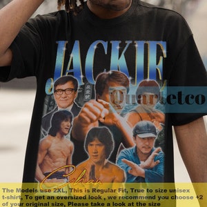 Jackie Chan Man's T Shirt Summer O-Neck Short Sleeve Classic