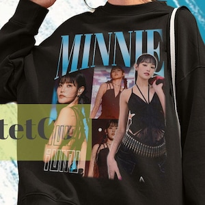 Minnie Sweatshirt, Minnie  G-IDLE Sweater, Minnie  G IDLE, Minnie  G I-DLE Vintage Clothing, G Idle Fan Tees, G Kpop Gift Tees, Music Kpop